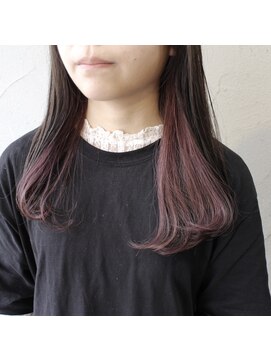 デコヘアーフラッペ(DECO HAIR frappe) ピンクラベンダーのインナーカラー