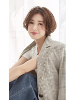 ミチオ ノザワ ヘアサロン ギンザ(Michio Nozawa HAIR SALON Ginza)&nbsp;大人かわいい丸みショートボブ×簡単スタイリング【瀧上丈司】