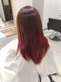 ラテ(Latte ～hair～)&nbsp;ノーブリーチでできるレッド系グラデーションカラー☆