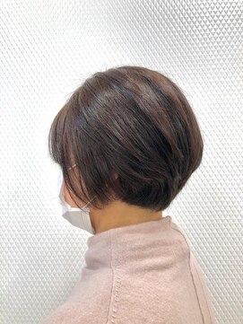 クオリス 上福岡店(QUALIS) 小顔/前下がり/ショート/ショート/暗め/40代50代60代/白髪染め