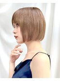 【修】20代30代40代◎透明感カラー×韓国切りぱなしボブ