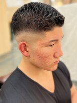 銀座マツナガ 浅草店&nbsp;アイロンパーマ　濡れパン　スキンフェード　アップバング