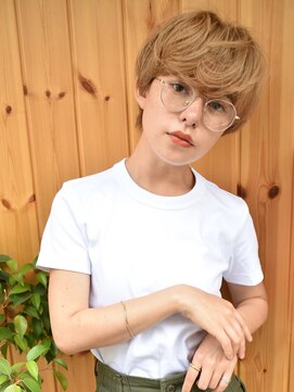 ブゾン(buZon) マッシュショート×無造作ウェーブ