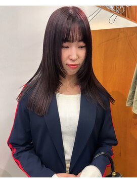 ニール 名古屋 伏見 丸の内(NEELU) 【Neelu__rie】顔まわりレイヤー×ラベンダーカラー