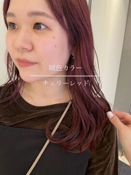 アピッシュ ギンザ(apish ginza) チェリーレッド/暖色カラー/ピンクカラー/前髪パーマ