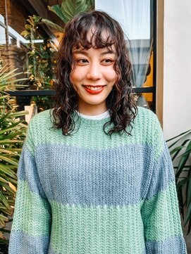 ヴヴ(Bub) perm style/前髪パーマ　ニュアンスパーマ　透明感