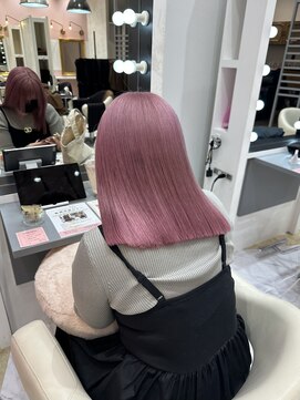 リー 梅田(Lee) ピンクカラー/アッシュピンク/くすみピンク/ハイトーンピンク