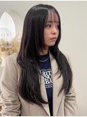 地毛のレイヤーを活かして羽エクステ80本でロングエクステ