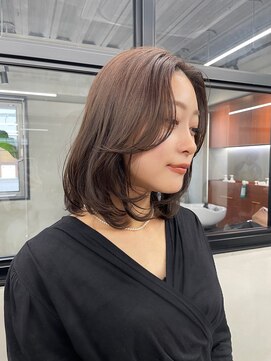 ニコ トウキョウ 渋谷(nico TOKYO) オリーブベージュ/レイヤーカット/ケアブリーチ/透明感カラー