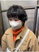 マッシュショート×ニュアンスパーマ