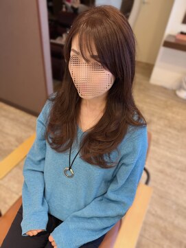 マーリャヘアー(mallia hair) レイヤースタイルレイヤーカットロングレイヤー小顔スタイル