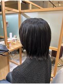 切りっぱなしボブ/ナチュラル可愛いタッセルボブ/ショートボブ