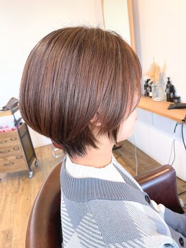 ドルチェ(dolce) 大人ショートボブ◎丸みショートカット×ピンクラベンダー