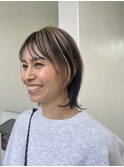 イメチェン/ホワイトブロンド/外ハネボブ/ワイドバング/宜野湾