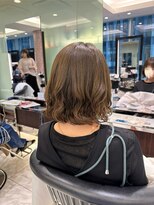 アピッシュ ギンザ(apish ginza)&nbsp;ボブパーマ/コテ巻き風パーマ/プードルパーマ/オリーブベージュ