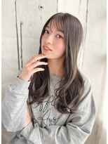 ヘアメイク ナル(hair make nalu)&nbsp;透け感グレージュのカジュアルレイヤースタイル