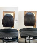 スパケアコース+カット・髪質改善・縮毛矯正・白髪染め