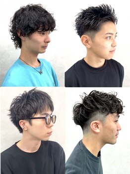 トラック 千葉(truck)の写真/【men's人気No.1】カット¥4800/カット+パーマ¥12800[千葉/白髪ぼかしハイライト/バレイヤージュ/メンズ]
