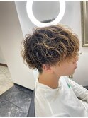 20代30代ツーブロックマッシュツイストスパイラルパーマ