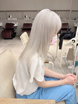 モリオフロムロンドン 大宮店(morio from London) 【坪井】ケアブリーチ ×ホワイト