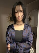 チャプター 問屋町(chapter)&nbsp;フェイスレイヤーショートウルフ暗髪ケアカラー