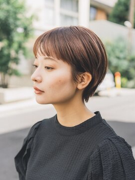 ガーデンヨコハマエスト(GARDEN YOKOHAMA est) ショート ショートボブ ハイライトカラー 縮毛矯正 夏