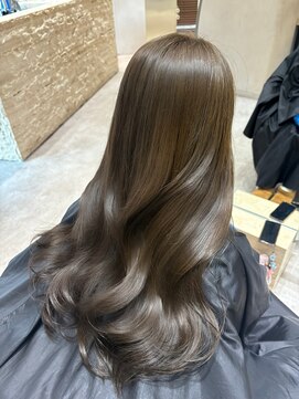 ジーナ 渋谷神南(Zina) オリーブベージュ/透明感カラー/艶カラー/韓国ヘア