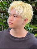 アップバング/ツーブロック/ダブルカラー/ブリーチ/メンズ