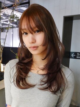 アルバム 新宿(ALBUM SHINJUKU) 似合わせカット顔周りレイヤー大人ガーリーロング_F1411