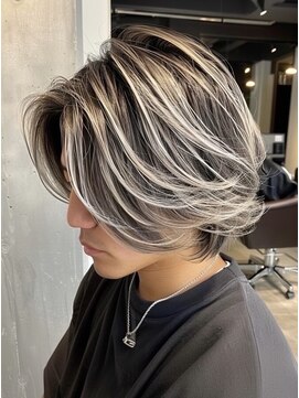 ネハス 名古屋栄店(nehus.) 学割ブリーチハイライト髪質改善ダブルカラーレイヤーカット