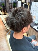ナチュラル動きのメンズニュアンスパーマ/ダウンスタイル