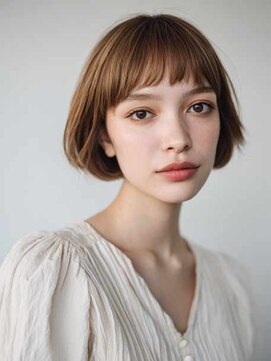 シェル 吉祥寺(shell) くびレイヤーエモージュグレージュカラーくびれショート/吉祥寺