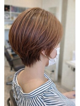 ヘアメイクソエル(hair make Soel)の写真/【初芝】≪高い技術×抜群のセンス≫“Ｓｏｅｌ”Stylistがご提案◆創り込み過ぎないラフなショートStyle