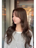 ラモードイワイインターナショナル(La Mode IWAI international)&nbsp;大人可愛い艶ブラウンの韓国風ヘア