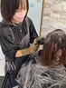 オーガニックカラー「ヴィラロドラ」根元染め（２センチ以内）