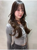 イメチェンピンクベージュアンブレラカラー仙台レイヤーカット