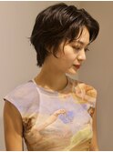 【シンプルに】レイヤーウルフショートカット