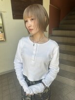 コレットヘアー ザモリオカ(Colette HAIR the MORIOKA) milktea beige×short layer