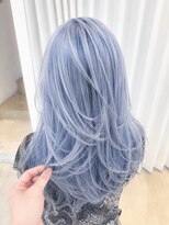ボックスミコ(Box mico.)&nbsp;大人ハイレイヤーカットの透明感ブルー
