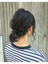 オリ(oli) 簡単ヘアアレンジ   ブルーアッシュ