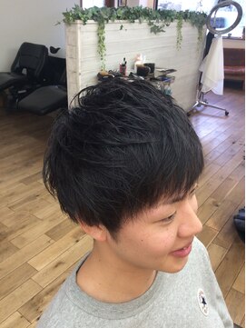 バーバーショップテト(barber shop tete) ナチュラルマッシュ/ツーブロック×ソフトな刈り上げ