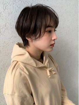 ベレーザ 渋谷(BELEZA) ba2612透明感マニッシュショートネイビーカラーフレンチボブ