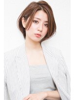 モニカ 西宮北口(Monica)&nbsp;大人かわいいグレージュ小顔ナチュラルショートボブ