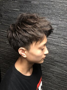 ヒロギンザ 青山店(HIRO GINZA) ツーブロック前上げスタイル