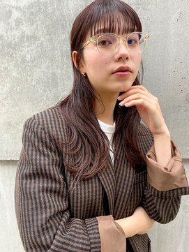 ガレージ バイ グリーン 原宿 表参道(Garage by green) 【loki】セミロング×オレンジベージュ