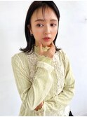 〇トレンドうぶ毛バング お洒落 韓国ヘア