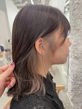 リル(re'll) 《花屋併設》ミディアムベージュ［酸性ストレート/ヘアセット］