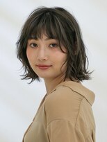 アース 三軒茶屋店(HAIR&MAKE EARTH) 三軒茶屋_レディース_ミディアム_グレージュ_コテ巻き_パーマ_