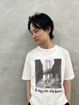 エンドリンク(endlink) センターパートウルフパーマ