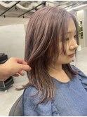 ラベンダーグレー/ミディアムレイヤー/パールピンク